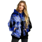 Everton Skull Motif Royal Blue Black Hoodie Best Selling