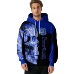 Everton Skull Motif Royal Blue Black Hoodie Best Selling