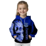 Everton Skull Motif Royal Blue Black Hoodie Best Selling