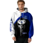 Everton Skull Punisher Black Hoodie Best Selling