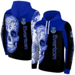 Everton Sugar Skull Royal Blue Black Hoodie Best Selling