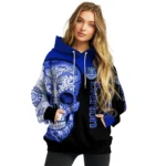 Everton Sugar Skull Royal Blue Black Hoodie Best Selling