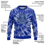 Everton Tie Dye Designs Royal Blue Sweater Best Selling