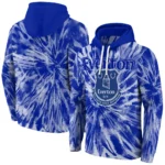 Everton Tie Dye Pattern Royal Blue Hoodie Best Selling