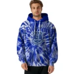 Everton Tie Dye Pattern Royal Blue Hoodie Best Selling