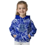 Everton Tie Dye Pattern Royal Blue Hoodie Best Selling
