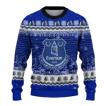 Everton Tree Pattern Royal Blue Sweater Best Selling