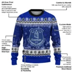 Everton Tree Pattern Royal Blue Sweater Best Selling