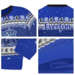 Everton Tree Pattern Royal Blue Sweater Best Selling