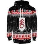 Fulham Christmas Trees Black Hoodie Best Selling