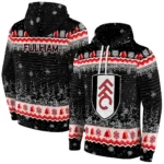 Fulham Christmas Trees Black Hoodie Best Selling