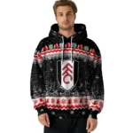 Fulham Christmas Trees Black Hoodie Best Selling