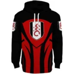 Fulham Concentric Lines Black Hoodie Best Selling