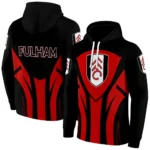 Fulham Concentric Lines Black Hoodie Best Selling