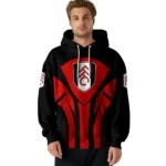 Fulham Concentric Lines Black Hoodie Best Selling