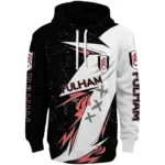 Fulham Dynamic Slash Black White Hoodie Best Selling