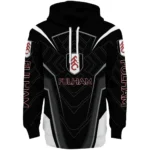 Fulham Futuristic Pattern Black Hoodie Best Selling