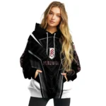 Fulham Futuristic Pattern Black Hoodie Best Selling