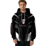 Fulham Futuristic Pattern Black Hoodie Best Selling