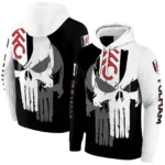 Fulham Graphic Punisher Black White Hoodie Best Selling