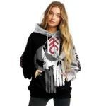 Fulham Graphic Punisher Black White Hoodie Best Selling