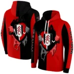 Fulham Heartbeat Graphic Black Hoodie Best Selling