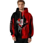 Fulham Heartbeat Graphic Black Hoodie Best Selling