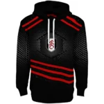 Fulham Hexagonal Pattern Black Hoodie Best Selling