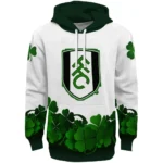 Fulham Lucky Motif White Green Hoodie Best Selling