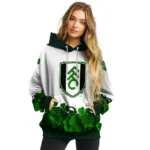 Fulham Lucky Motif White Green Hoodie Best Selling