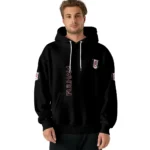Fulham Monogram Pattern Black Hoodie Best Selling