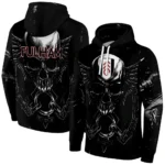 Fulham Skull Artwork Black Hoodie Best Selling