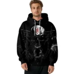 Fulham Skull Artwork Black Hoodie Best Selling