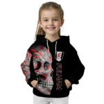 Fulham Skull Motif Black Hoodie Best Selling