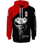 Fulham Skull Punisher Black Hoodie Best Selling