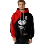 Fulham Skull Punisher Black Hoodie Best Selling