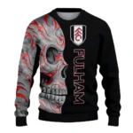 Fulham Skull Swirl Black Sweater Best Selling