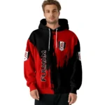 Fulham Splatter Effect Black Hoodie Best Selling