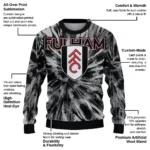 Fulham Tie Dye Designs Black Sweater Best Selling