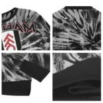 Fulham Tie Dye Designs Black Sweater Best Selling