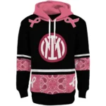 Inter Milan Awareness Ribbon Black Pink Hoodie Best Selling