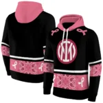 Inter Milan Awareness Ribbon Black Pink Hoodie Best Selling