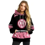 Inter Milan Awareness Ribbon Black Pink Hoodie Best Selling