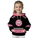 Inter Milan Awareness Ribbon Black Pink Hoodie Best Selling