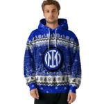 Inter Milan Christmas Trees Blue Hoodie Best Selling