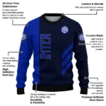 Inter Milan Circles Mesh Blue Black Sweater Best Selling