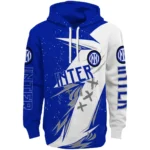 Inter Milan Dynamic Slash Blue White Hoodie Best Selling
