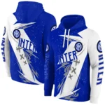 Inter Milan Dynamic Slash Blue White Hoodie Best Selling