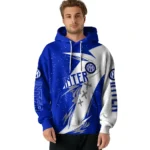 Inter Milan Dynamic Slash Blue White Hoodie Best Selling