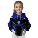 Inter Milan Futuristic Pattern Blue Black Hoodie Best Selling